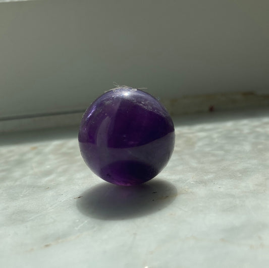 Amethyst crystal sphere